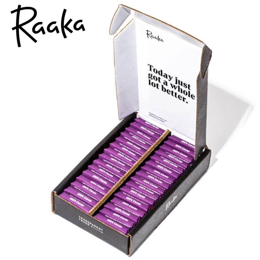 Barres mini-doses de chocolat Raaka