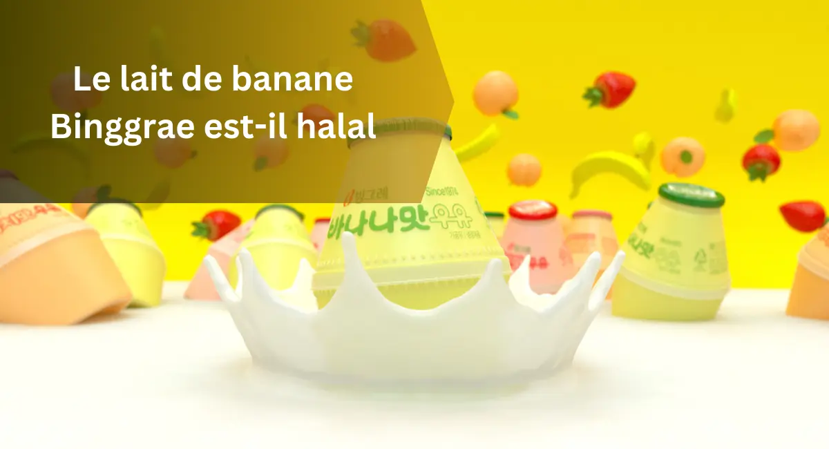 Le lait de banane Binggrae est-il halal